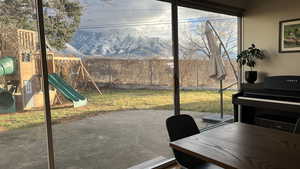 Interior space featuring and a  mountain view