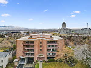 View of building exterior with a mountain view