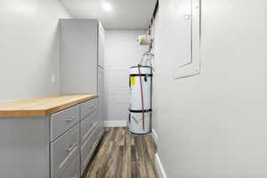 Utilities with secured water heater