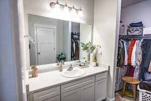 Bathroom with vanity