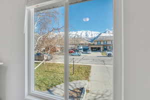 Bedroom featuring a mountain view of MT Timpanogos