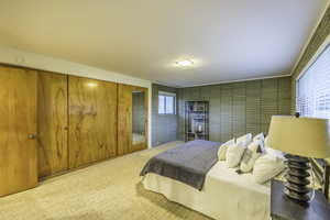 Bedroom featuring carpet floors