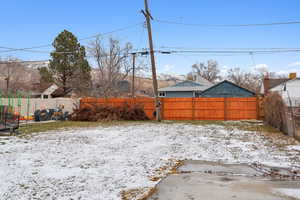 View of snowy yard