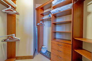 View of spacious closet