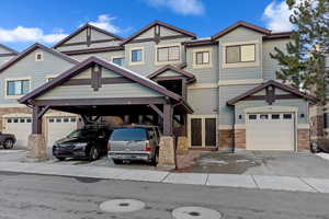 View of front of property with french doors