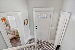 Entrance foyer with a wealth of natural light