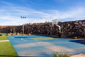 View of basketball/sports court