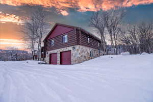 View of snow covered exterior