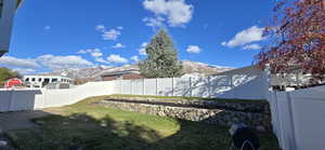 Backyard with beautiful mountain views