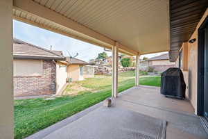 View of patio / terrace featuring grilling area