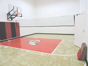 View of basketball court