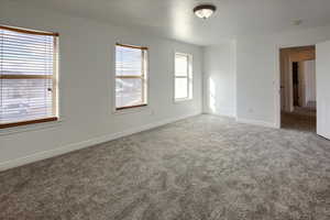 Master bedroom with natural light