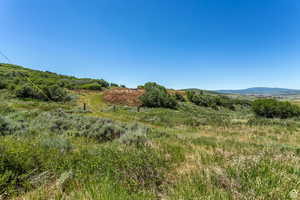 Mountain view with a rural view