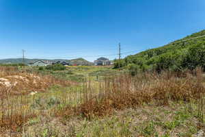 View of yard featuring a mountain view