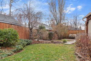 View of yard with a patio area