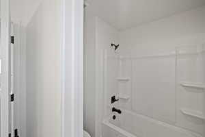 Bathroom with washtub / shower combination