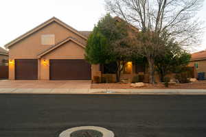 View of front of house featuring a garage