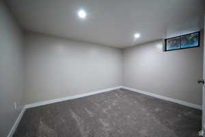 View of carpeted empty room