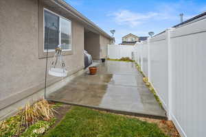 Exterior space featuring a patio