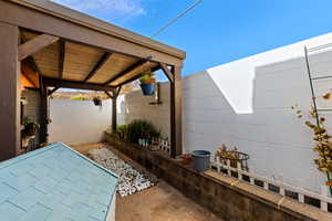 View of patio