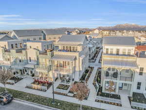 Bird's eye view featuring a mountain view