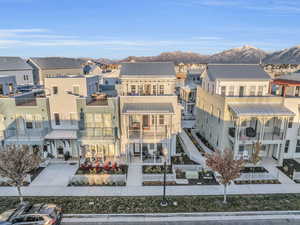 Bird's eye view featuring a mountain view