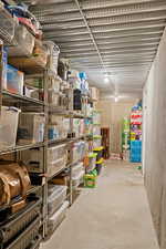 View of storage room