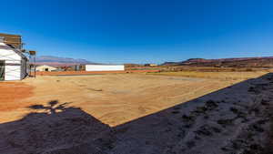 View of yard featuring a mountain view