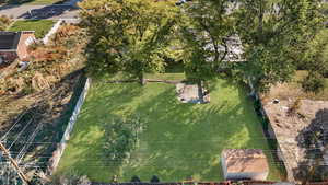 Drone / aerial view of backyard