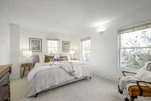 View of carpeted Primary bedroom