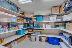 Plenty of room for storage in basement