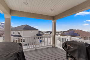 Deck with grilling area