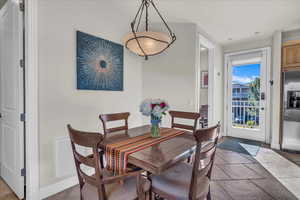 View of dining area