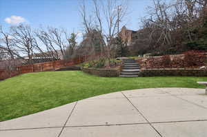 View of yard featuring a patio area