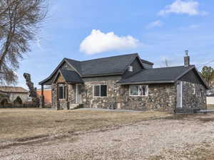 View of front and side of home