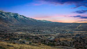 Mountain view at sunset