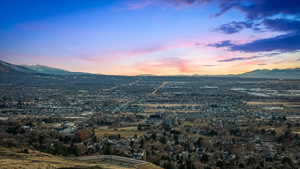 Mountain view at sunset