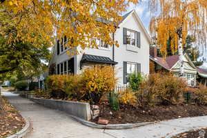 View of home's exterior corner.