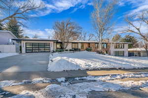 Ranch-style house with a garage