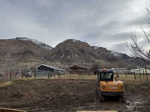 Property view of mountains featuring a rural view