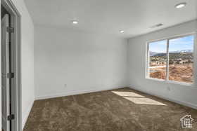 View of carpeted empty room