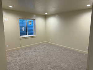 Empty room with carpet