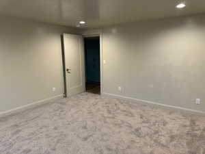 View of carpeted empty room