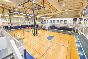 View of basketball court