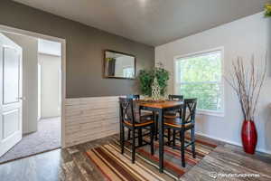 Dining room featuring dark hardwood / wood-style floors