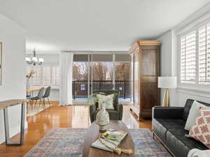 Living room looking South towards pool area