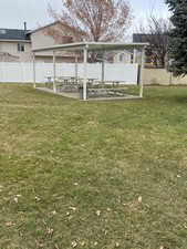 View of yard with a patio