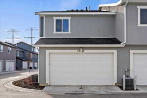 Garage with cooling unit