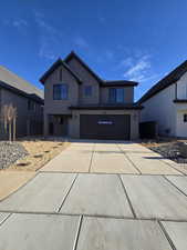 View of front of house featuring a garage