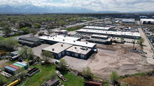 Bird's eye view featuring a mountain view